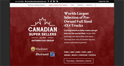 Desktop Screenshot of canadiansupersellers.com